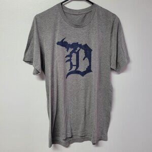 Detroit Tigers Tee Shirt Soft No Tags Gray Baseball Adult Small‎ Mens Michigan